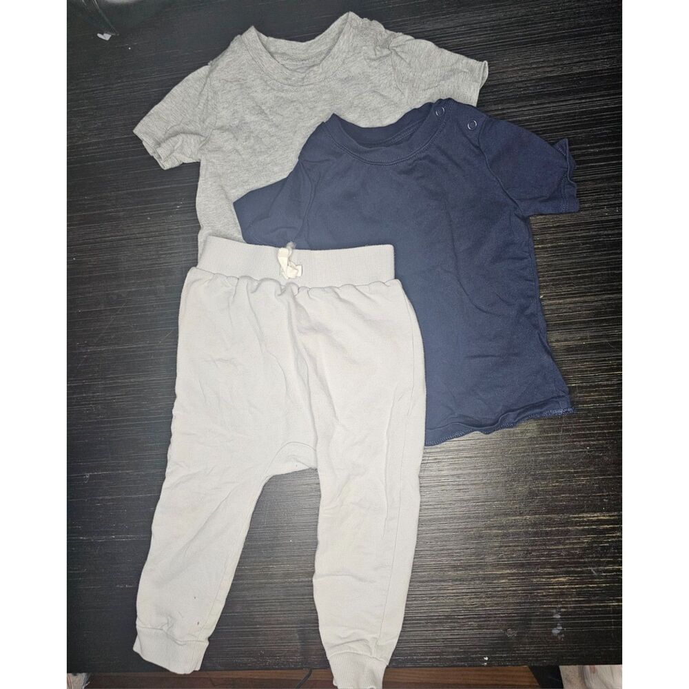 Amazon Essentials Gerber Baby Boy 24M T-Shirts Jogger Pants Outfit Lot 3pc